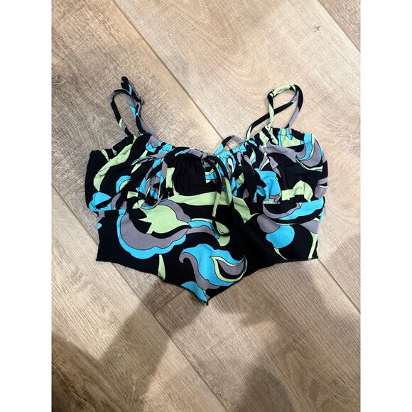 Urban Outfitters Capri Hanky Hem Tank Size Small Party Festival 70's - Picture 3 of 9